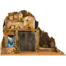 Presepe Napoletano Con Mulino E Cascata