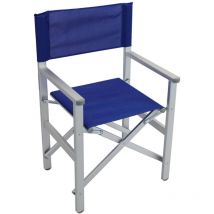 Magazzini Cosma - Président Close Director de la plage en aluminium texte Blue - Blue