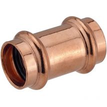 Press-muffe - 15 Mm - Kupferrohre - Dvgw-zertifiziert - Für V- & M-kontur