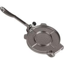 Basetbl - Presse à tortillas de 6,5 pouces en alliage d'aluminium pour tortillas de maïs, outils de pressage de pâtee, gris