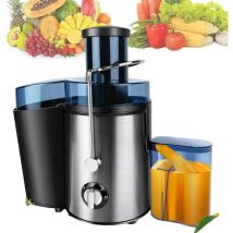 Hsha - Presse-agrumes, Extracteur de Jus de Fruits et Légumes Entiers 1000W, presse-agrumes Centrifuge, Presse-agrumes en Acier Inoxydable à Deux