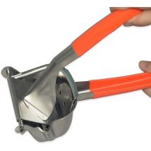 Presse-agrumes manuel en acier inoxydable 18/8 avec poignée orange, presse-agrumes de qualité supérieure, presse-agrumes manuel, extracteur d'agrumes