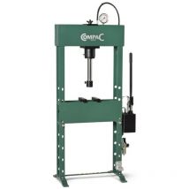 Presse d'atelier Compac 25 tonnes piston mobile et commande à pédale pneumatique