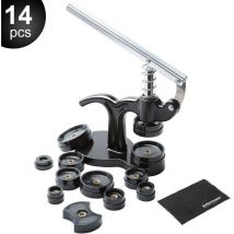 Trimec - Presse de Boîtier Montre, Outil Montre Pour Fermeture La Table Arrière De Montre 12 Tailles de Moules-