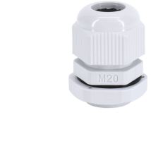 Presse-étoupe gris M20 - IP68 - Plastique - Plage de températures -40°C/+85°C