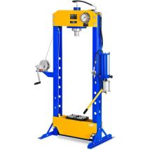 Presse Hydraulique Pmatique Atelier 50 t Manometre Treuil a Cable 8 Hauteurs