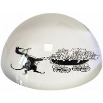 Parastone - Presse papier en verre par Dubout