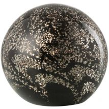 Jolipa - Presse papier Stardust noir et or en verre 10 cm
