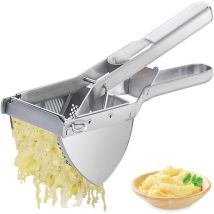 Ikodm - Presse-purée, grand presse-purée de 22 oz, presse-purée en acier inoxydable très résistant pour une purée de pommes de terre lisse et