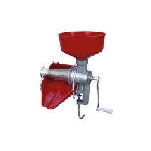 Palumbo - Presse-tomates manuel Pavi Marzanella entonnoir et glissie're dans corps de machine en pvc dans presse-tomates en aluminium avec fixation