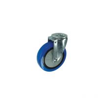 Atlas Workholders - Swivel Bolt Hole 125mm Blue Rubber Tyre
