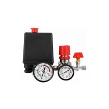 Pressostat Compresseur d'Air - Valve avec Manomètre Régulateur pour Compresseur d'Air