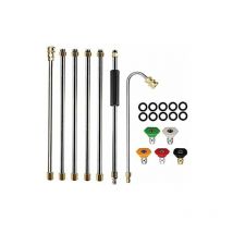 Outil de Nettoyage de GouttièRe Laveuse à Pression - Rallonges, Buse de Lance de Nettoyeur de Toit