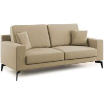 Divani.store - Prestige Canapé moderne en microfibre détachable T11 166 cm beige
