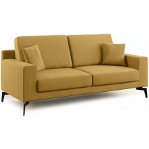Divani.store - Prestige Canapé moderne en microfibre détachable T11 186 cm jaune