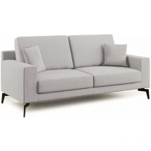 Prestige Canapé moderne en microfibre détachable T11 186 cm gris clair