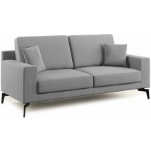 Divani.store - Prestige Canapé moderne en microfibre détachable T11 166 cm gris