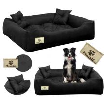 Laufstall Hundebett 145x115 cm wasserdicht schwarz - Prestige