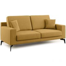 Prestige Sofá moderno en microfibra desmontable 206 cm Amarillo