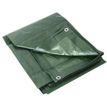 Telone Occhiellato Verde 6x8 metri – Polietilene Impermeabile 180 gr/mq – Copertura e Stoccaggio
