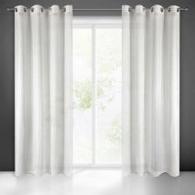 Prêt rideau elicia 140X250 cm blanc