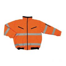 Blouson aviateur de signalisation taille l orange 100 % pes