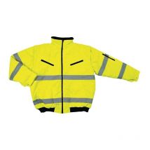 Blouson aviateur de signalisation taille xxxl jaune 100 % pes