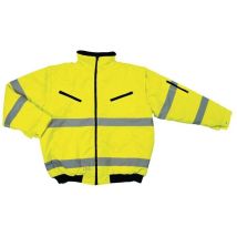 Veste de sécurité ASATEX – Taille L – 100 % polyester – Jaune – Normes EN 20471 Classe 2, EN 343 Classe 3/1