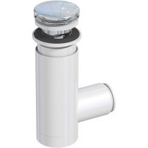 Easyclean Siphon mit verchromtem Pop-Up für Waschbecken aus recyceltem Kunststoff - Prevex