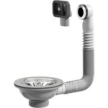 Prevex - Universal-Korbventil mit Siebkorb und Ablaufgarnitur Siphon ablaufventil – für Siphons von Küchenspülen aus recyceltem hergestellt