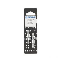 Prevost - Embouts iso b sur Plaque pour Tuyau 8 et 10mm lot de 2