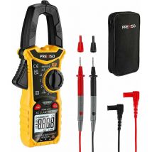 Prexiso - Pince Ampèremétrique Numérique, Pince Multimètre avec Rétro-éclairage pour Tension (ac/dc) 0-600A, Courant Alternatif (cc Incapable),