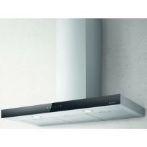 campana de pared decorativa 90cm 69db 581m3/h negro/acero inoxidable - prf0104626a - elica -