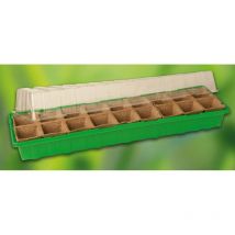 500104 Invernadero mini con 18 botes verde 54 x 15 x 12 cm - Prima Flora