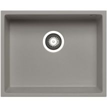 Prima - Granite 1.0 Bowl Undermount Kitchen Sink 540mm l x 440mm w - Light Grey