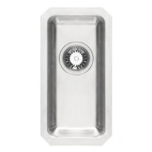 Prima - R25 0.5 Bowl Undermount Kitchen Sink 450mm l x 234mm w - Stainless Steel