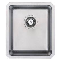 Prima - R25 Compact 1.0 Bowl Undermount Kitchen Sink 450mm l x 390mm w - Stainless Steel