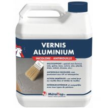 Vernis Aluminium - Pot 5 L - Incolore - Metaltop