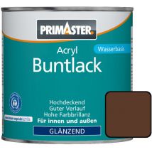 Primaster - Acryl Buntlack 750ml Nussbraun Glänzend Wetterbeständig Holz & Metall