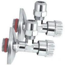 Eckventil 1/2 X 3/8 Chrom Mit Dichtung 2 Stück Ventile - Primaster