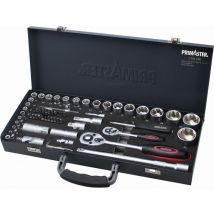 Primsater Steckschlüsselsatz 64 tlg. Ratschenset Bitsatz Ratsche Knarre Nuss