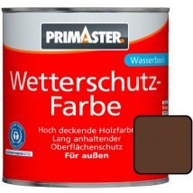 Primaster - Wetterschutzfarbe 750ml Dunkelbraun Holzfarbe UV-Schutz Wetterschutz