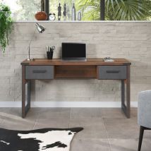 Prime Schreibtisch 2 Schubladen, Old Wood dekor.