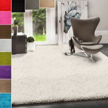 Vimoda - Prime Shaggy Hochflor Teppich in 13 Uni Farben + Runde Teppiche