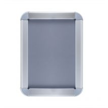 Aluminum snap frame poster display rounded for A3 340x465mm - Primematik