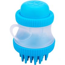 Cepillo con depósito de champú para baño de mascotas - Primematik