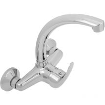 Primematik - Chrome swivel mixer tap with built-in high spout for sink height 248mm