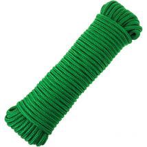 Corda intrecciata filamenti multipli in pp 20 m x 6 mm verde - Primematik