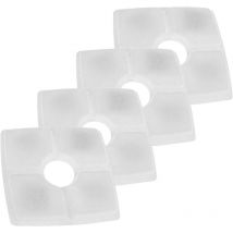 Filtri a carbone attivo quadrato per fontana d'acqua per cani e gatti 4-pack ricambio - Primematik