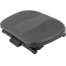Footrest with adjustable platform of black color plastic 450 x 330 mm with 3 heights - Primematik